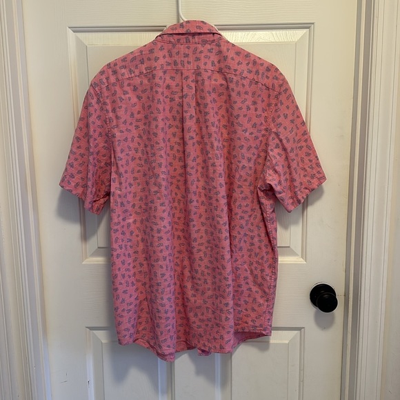 Vineyard Vines Slim Fit Tossed Leaves Murray Short-Sleeve Button-Down Shirt XL - Picture 2 of 5